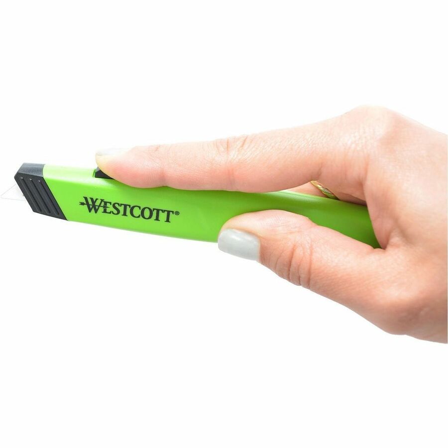 Westcott Ceramic Safety Knife (16475) - Retractable Blade - Ceramic - Green - 1 Each