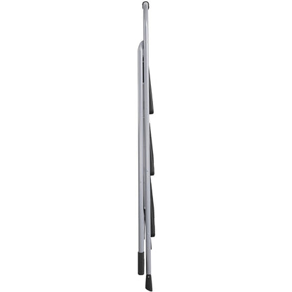 Cosco Ultra-Thin 3-Step Ladder - 3 Step - 200 lb Load Capacity52.8" Height - Black, Platinum - 1 Each