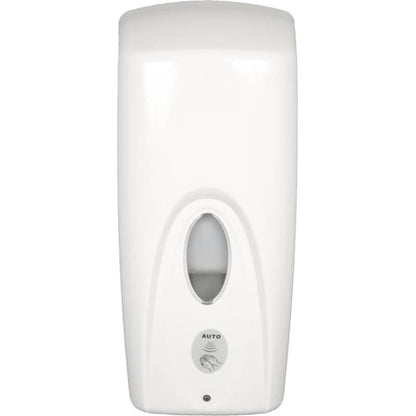 Impact Hands Free Soap Dispenser - Automatic - Support 6 x AA Battery - Key Lock - White - 1 Each