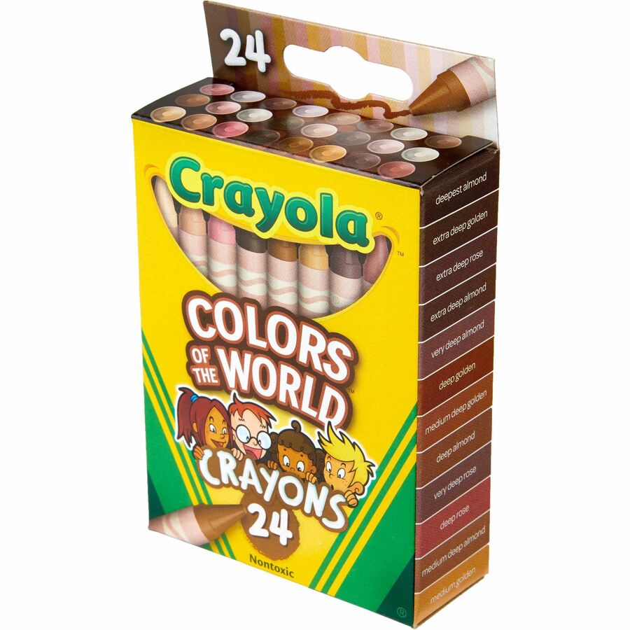 Crayola Color World Crayons - 1.1" Length - Assorted - 24 / Pack