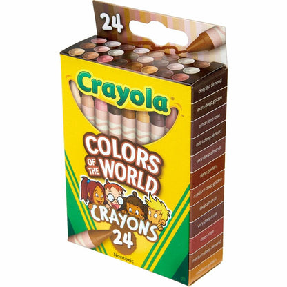 Crayola Color World Crayons - 1.1" Length - Assorted - 24 / Pack
