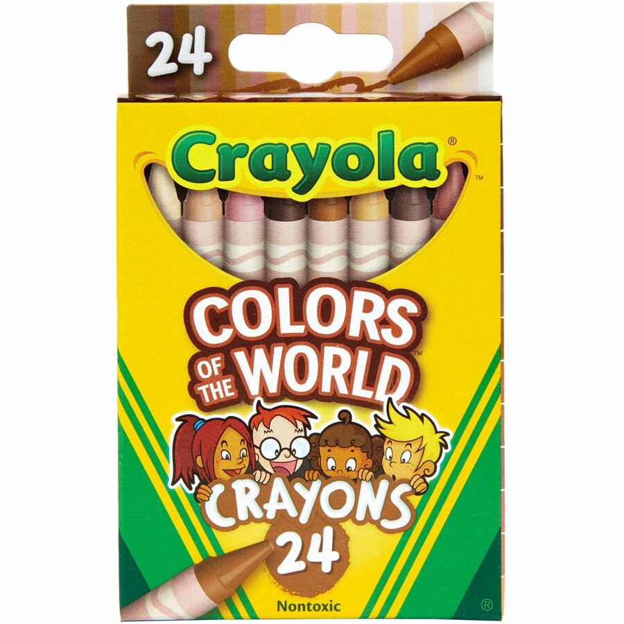 Crayola Color World Crayons - 1.1" Length - Assorted - 24 / Pack