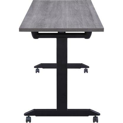 Lorell Mobile Folding Training Table - Rectangle Top - Powder Coated Base - 200 lb Capacity - 63" Table Top Width - 1 Ea