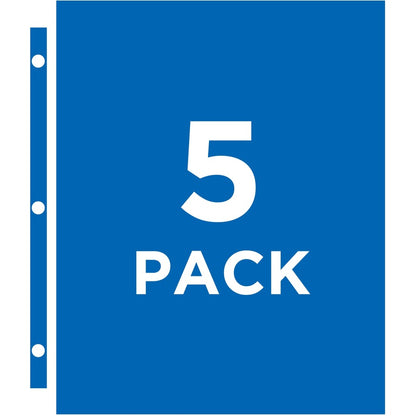 Avery® CD Pages - 4 x CD/DVD Capacity - 3 x Holes - Ring Binder - Top Loading - Clear - Polypropylene - 5 / Pack