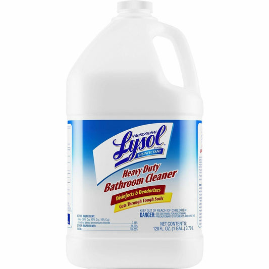 Professional Lysol Heavy-Duty Disinfectant Bathroom Cleaner - Concentrate - 128 fl oz (4 quart) - Citrus Floral Scent - 