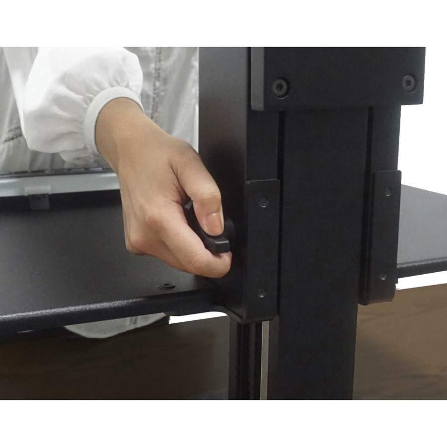Victor DC350 Dual Monitor Sit-Stand Desk Converter - Up to 24" Screen Support - 25 lb Load Capacity - 20" Height x 28" W