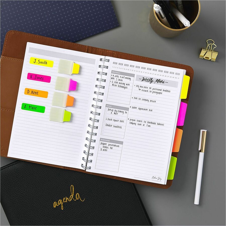 Avery® Removable Labels, 1/2" x 3/4" , Neon, 525 Total (6721) - 3/4" Height x 1/2" Width x 3/4" Length - Removable Adhes