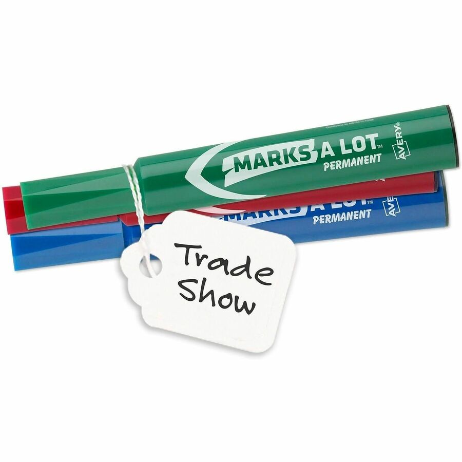Avery® Marking Tags, Strung, 1-3/4" x 1-3/32" , 100 Tags (6732) - 1.75" Length x 1.09" Width - Rectangular - String Fast