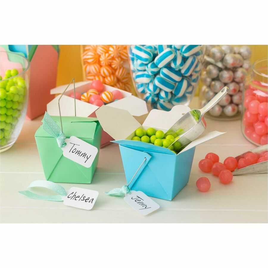 Avery® Marking Tags, Strung, 1-3/4" x 1-3/32" , 100 Tags (6732) - 1.75" Length x 1.09" Width - Rectangular - String Fast