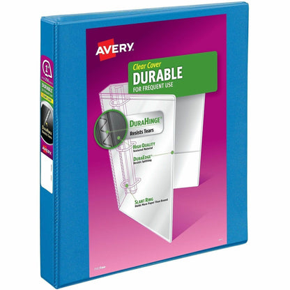 Avery® Durable View Binders with Slant Rings - 1" Binder Capacity - Letter - 8 1/2" x 11" Sheet Size - 250 Sheet Capacit