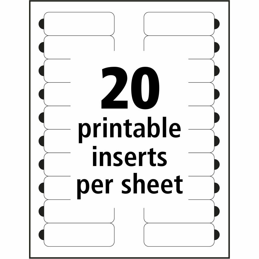 The Mighty Badge® by Avery® Reusable Magnetic Professional Name Badge Kits - 5 / Carton