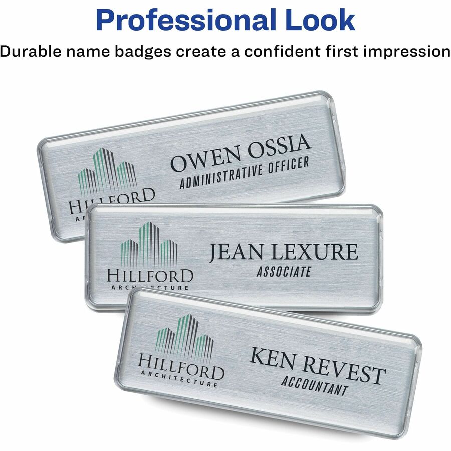 The Mighty Badge® by Avery® Reusable Magnetic Professional Name Badge Kits - 5 / Carton