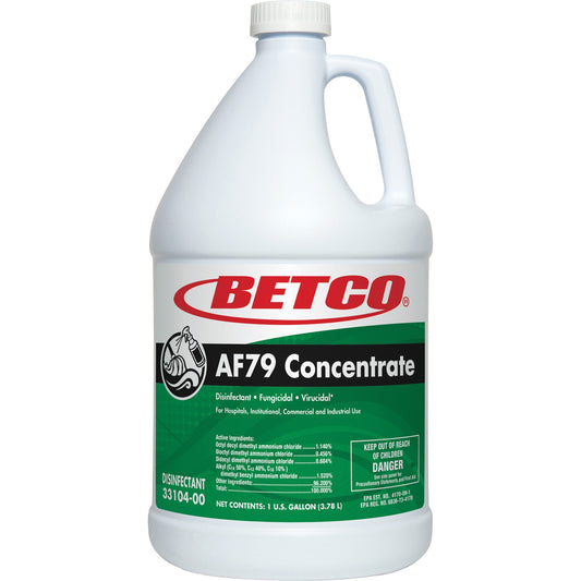 Betco AF79 Concentrate Disinfectant - Concentrate - 128 fl oz (4 quart) - Ocean Breeze Scent - Deodorize, Disinfectant, 