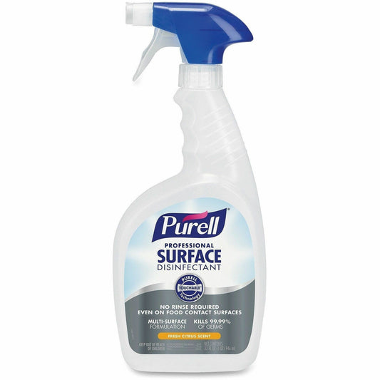 PURELL® Professional Surface Disinfectant - Ready-To-Use - 32 fl oz (1 quart) - Fresh Citrus Scent - Disinfectant, Rinse