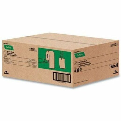 Cascades PRO Roll Towels for Tandem, 775' - 1 Ply - 7.50" Width x 775 ft Length - White - Fiber Paper - 6 / Carton