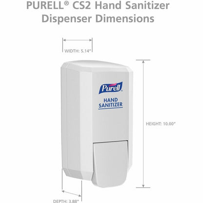 PURELL® CS2 Hand Sanitizer Dispenser (4142-06) for CS2 Hand Sanitizer Refills - Manual - 1.06 quart Capacity - 1 Each