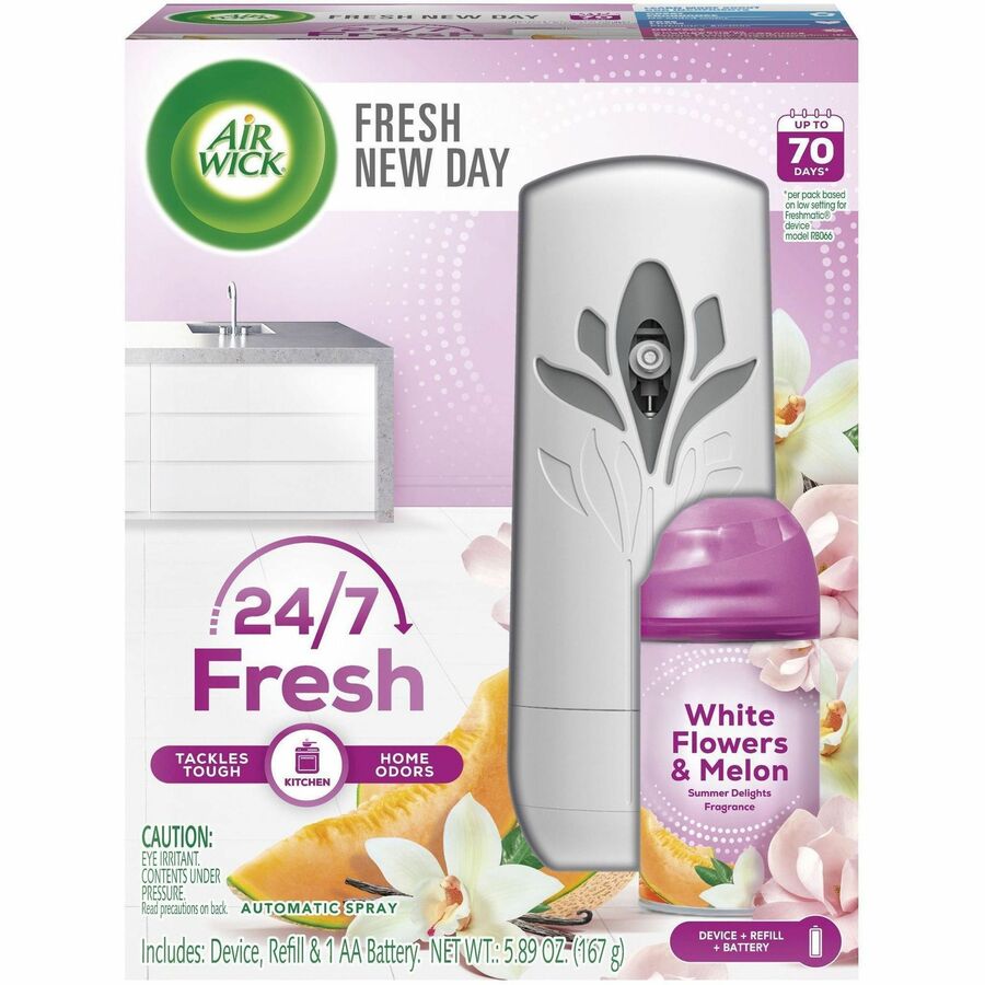 Air Wick Pure 24/7 Summer Air Spray Kit - Spray - Summer Delights - 70 Day - 4 / Carton
