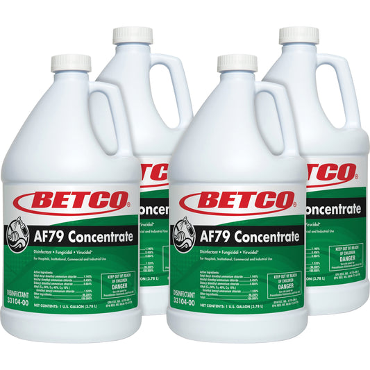 Betco AF79 Concentrate Disinfectant - Concentrate - 128 fl oz (4 quart) - Ocean Breeze Scent - Deodorize, Disinfectant, 