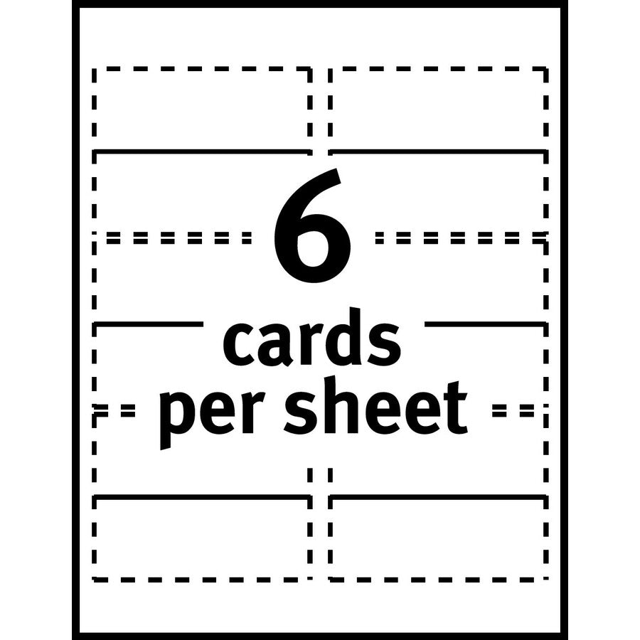 Avery® Place Cards with Sure Feed - 1 7/16" x 3 3/4" - Matte - 1 Carton