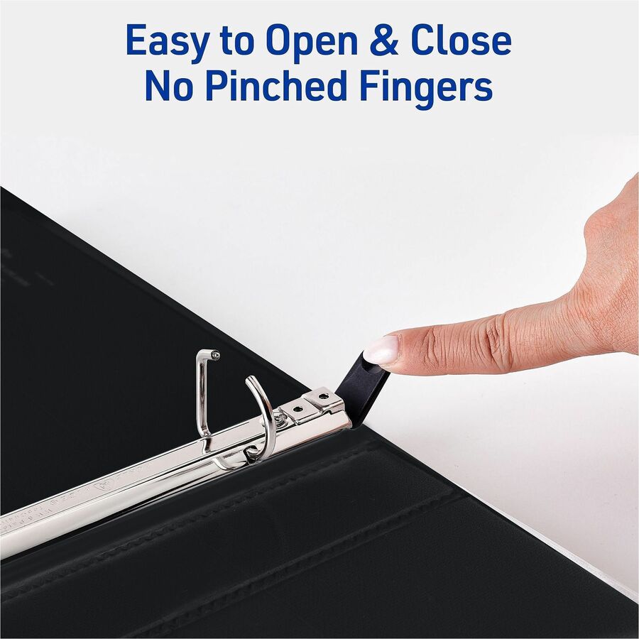 Avery® One Touch Heavy-Duty View Binder - 1/2" Binder Capacity - Letter - 8 1/2" x 11" Sheet Size - 135 Sheet Capacity -