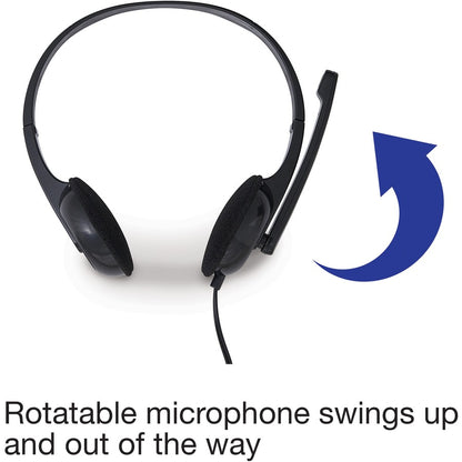 Verbatim Stereo Headset with Microphone - Stereo - Mini-phone (3.5mm) - Wired - 32 Ohm - 20 Hz to 20 kHz - Over-the-head