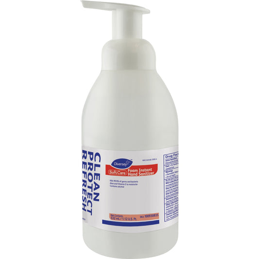 Diversey Soft Care Hand Sanitizer Foam - Alcohol Scent - 17.99 fl oz - Kill Germs, Bacteria Remover - Hand, Office, Heal