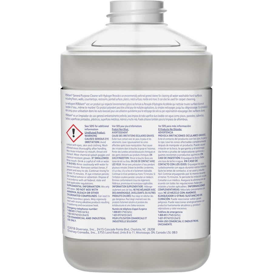 PERdiem General Purpose Cleaner with Hydrogen Peroxide - Concentrate - 84.5 fl oz (2.6 quart) - 2 / Carton