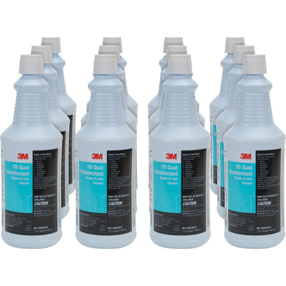 3M TB Quat Disinfectant Ready-To-Use Cleaner - Ready-To-Use - 32 fl oz (1 quart) - 1 Carton