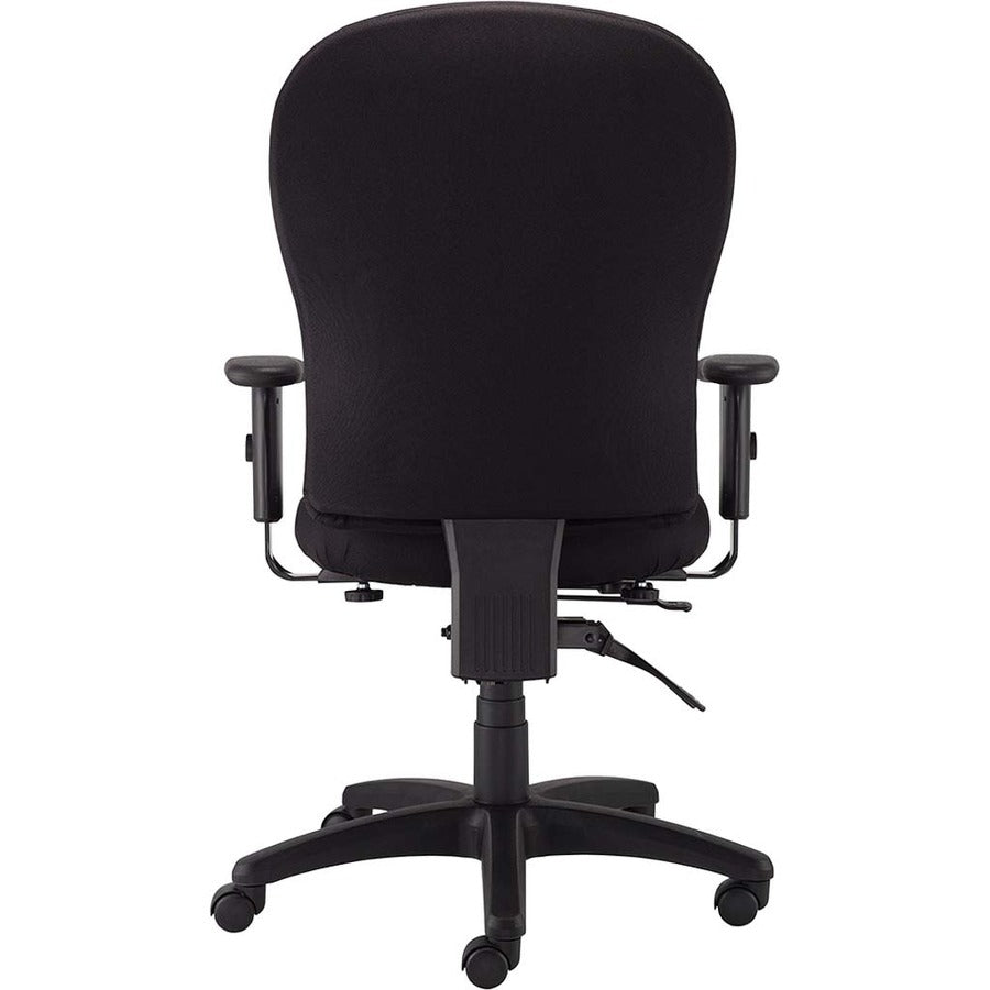 Eurotech 4x4 Task Chair - High Back - 5-star Base - Perfection Black - Armrest - 1 Each