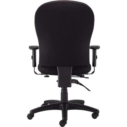 Eurotech 4x4 Task Chair - High Back - 5-star Base - Perfection Black - Armrest - 1 Each