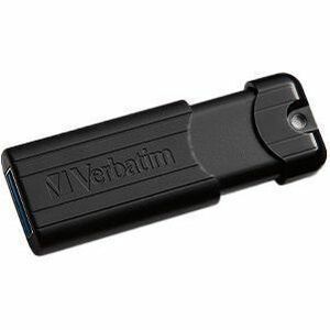 Verbatim 32GB PinStripe USB 3.2 Flash Drive Business Pack - 32 GB - USB 3.2 (Gen 1) Type A - Black - Lifetime Warranty -