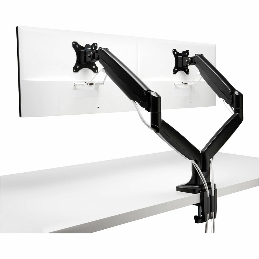 Kensington SmartFit Mounting Arm for Monitor, Flat Panel Display, Curved Screen Display - Black - Height Adjustable - 2 