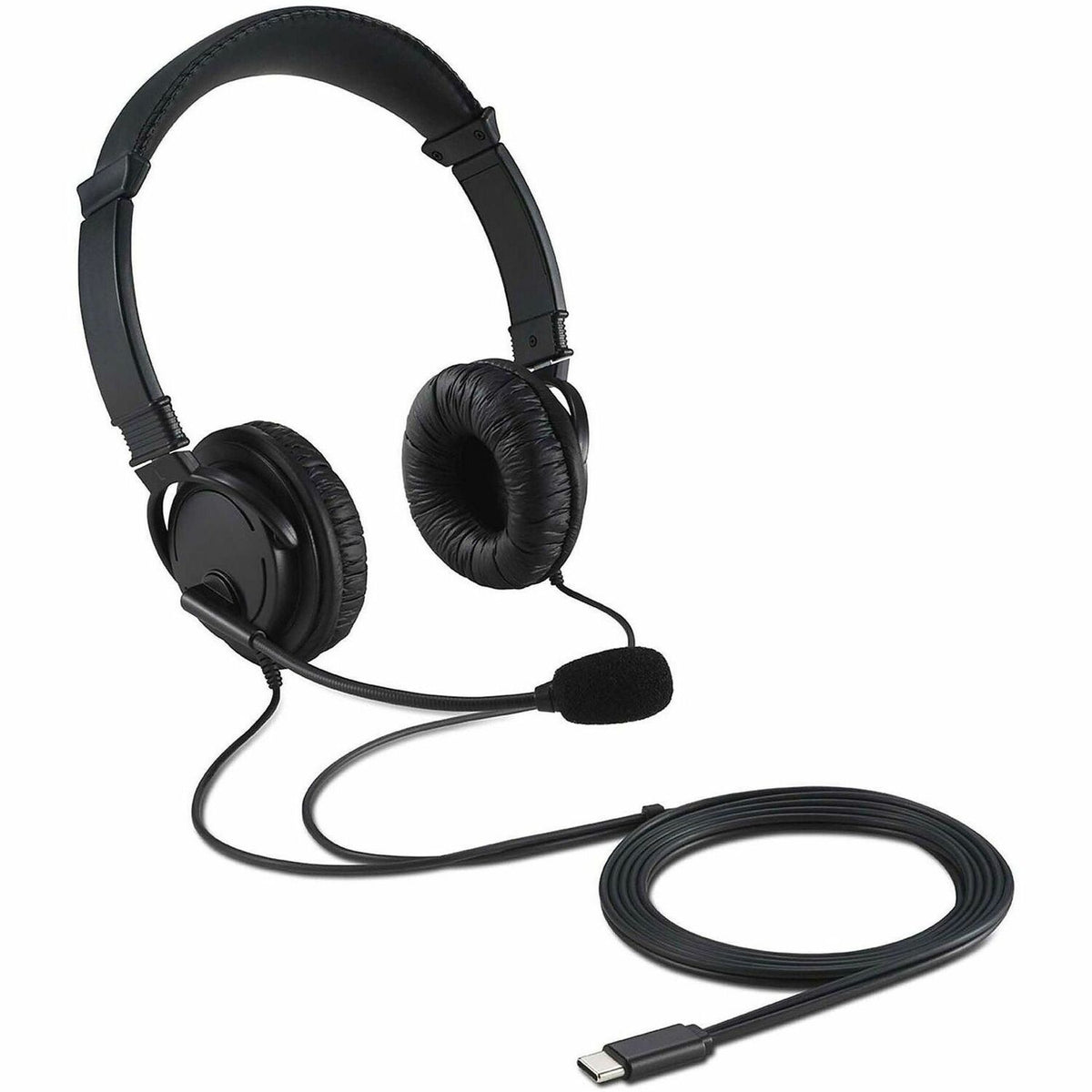 Kensington USB-C Hi-Fi Headphones with Mic - Stereo - USB Type C - Wired - Over-the-head - Binaural - Ear-cup - 6 ft Cab