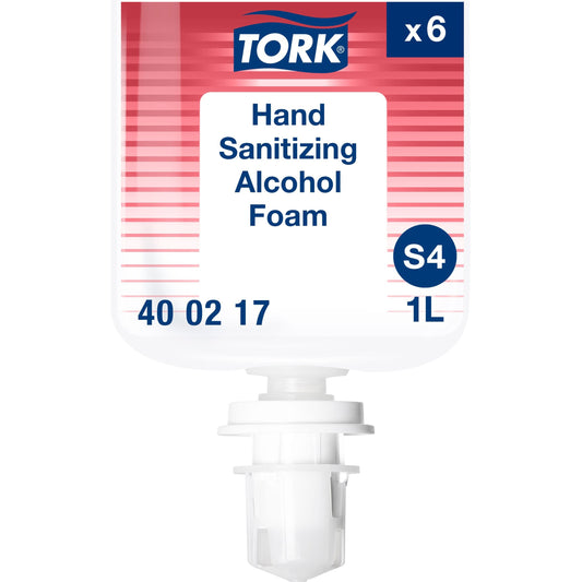 TORK Hand Sanitizer Foam Refill - Fragrance-free Scent - 1.06 quart - Hand, Healthcare, Food Handling - Moisturizing - C