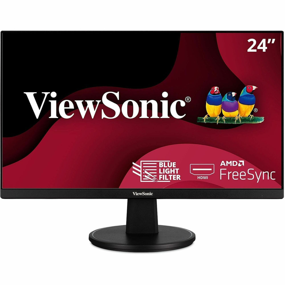 ViewSonic Value VA2447-MH 24" Class Full HD LED Monitor - 16:9 - Black - 23.8" Viewable - Multi-domain Vertical Alignmen