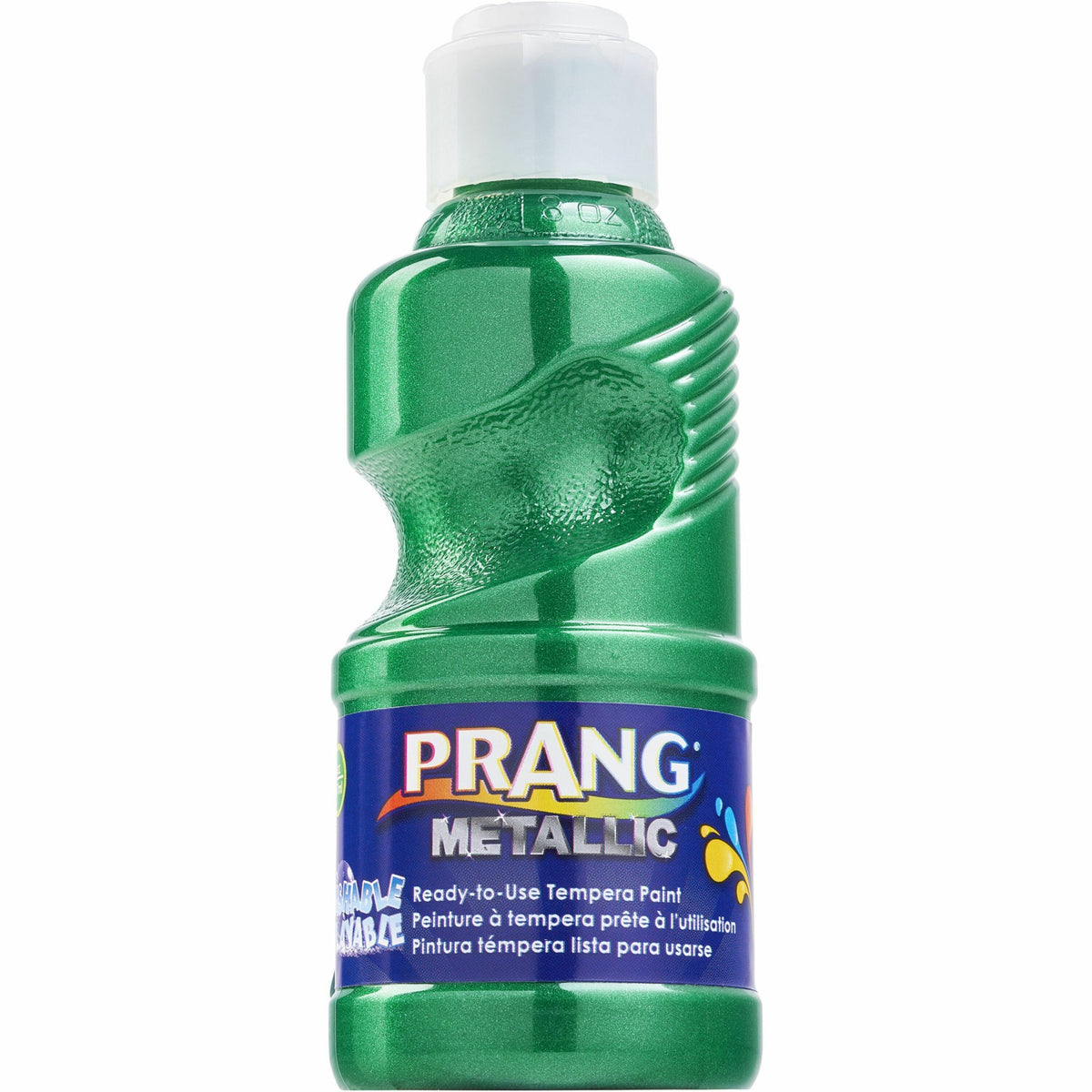 Prang Ready-to-Use Washable Metallic Paint - Metallic Green - 8 fl oz - Washable - 1 Each