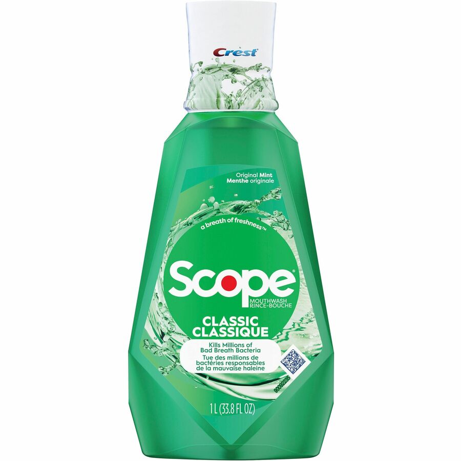 Crest Scope Classic Mouthwash - For Bad Breath - Mint - 1.06 quart - 1 Each
