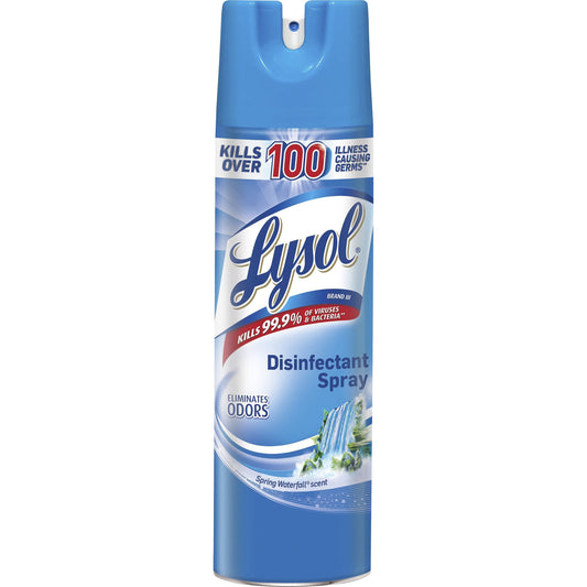 Lysol Spring Waterfall Disinfectant Spray - 19 fl oz (0.6 quart) - Waterfall Scent - Disinfectant, Antibacterial - Clear
