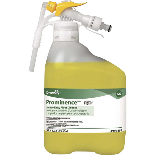 Diversey Prominence Heavy Duty Floor Cleaner - Concentrate - 169.1 fl oz (5.3 quart) - Fruity, Citrus Scent - 1 Carton
