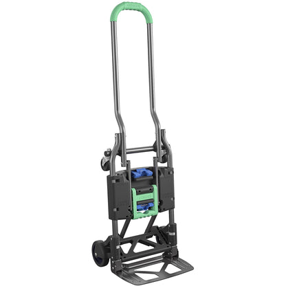 Cosco Shifter Hand Truck & Cart - 300 lb Load Capacity - 4 Casters - Steel - 16" Width x 3.90" Depth x 31.50" Height - G