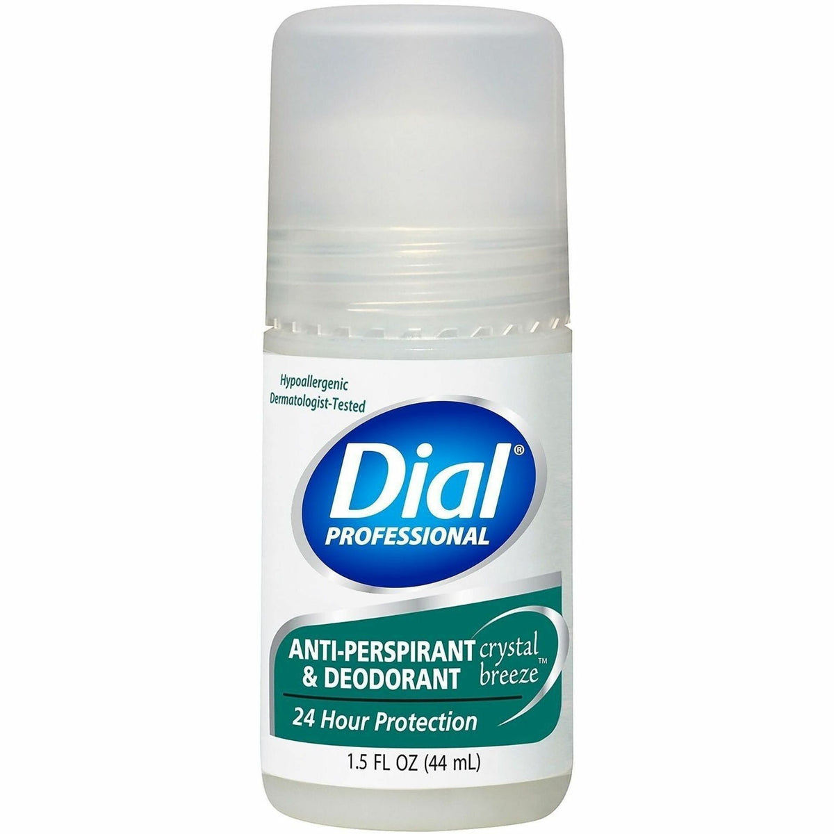 Dial Professional Scented Antiperspirant/Deodorant RollOn - Clear, White - 1 Each