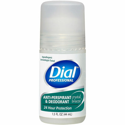 Dial Professional Scented Antiperspirant/Deodorant RollOn - Clear, White - 1 Each