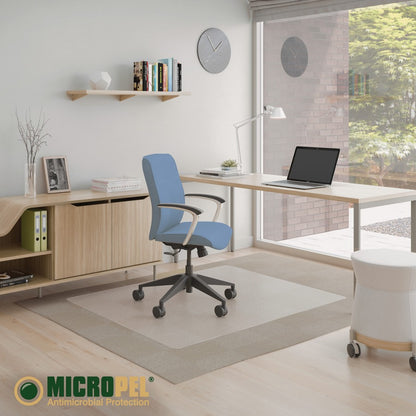 Deflecto SuperMat+ Chairmat - Home Office, Commercial - 60" Length x 46" Width x 0.500" Thickness - Rectangular - Polyvi