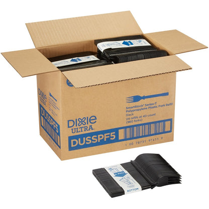 SmartStock Fork - Fork - 40 x Fork - Disposable - Black - 24 / Carton