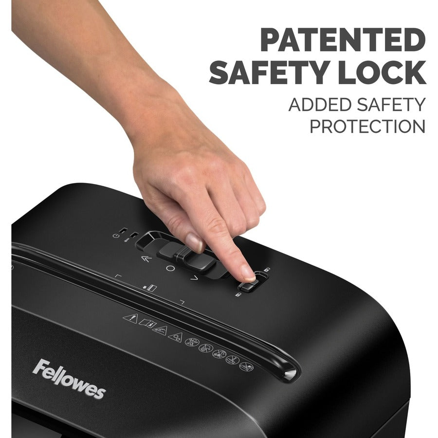 Fellowes Powershred LX70 11 Sheet Cross-Cut Shredder - Cross Cut - 11 Per Pass - for shredding Staples, Paper Clip, Cred
