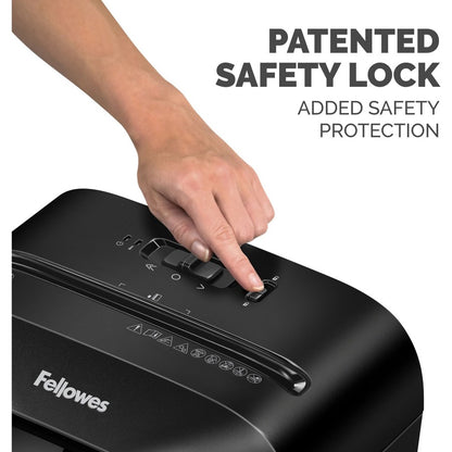 Fellowes Powershred LX70 11 Sheet Cross-Cut Shredder - Cross Cut - 11 Per Pass - for shredding Staples, Paper Clip, Cred