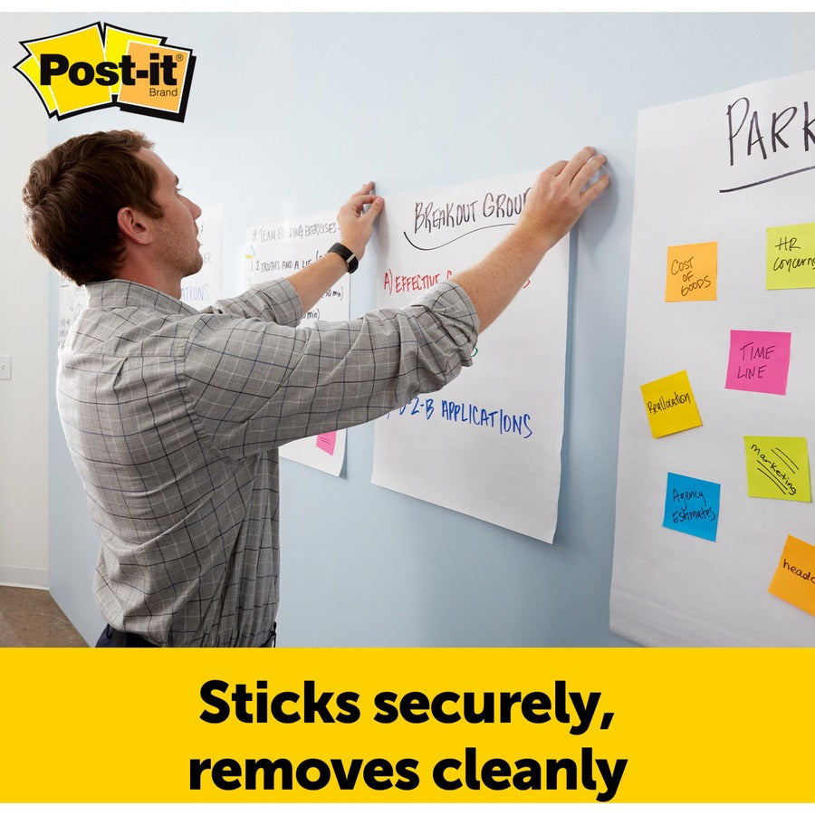 Post-it® Post it Super Sticky Mini Easel Pad - 1 Subject(s) - 20 Sheets - Stapled - 2 / Pack