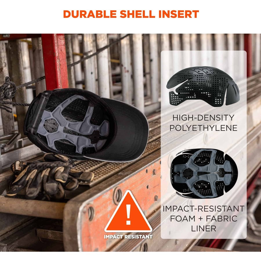 Ergodyne 8955 Lightweight Bump Cap Hat - Recommended for: Industrial, Mechanic, Factory, Home, Baggage Handling - 1 Each