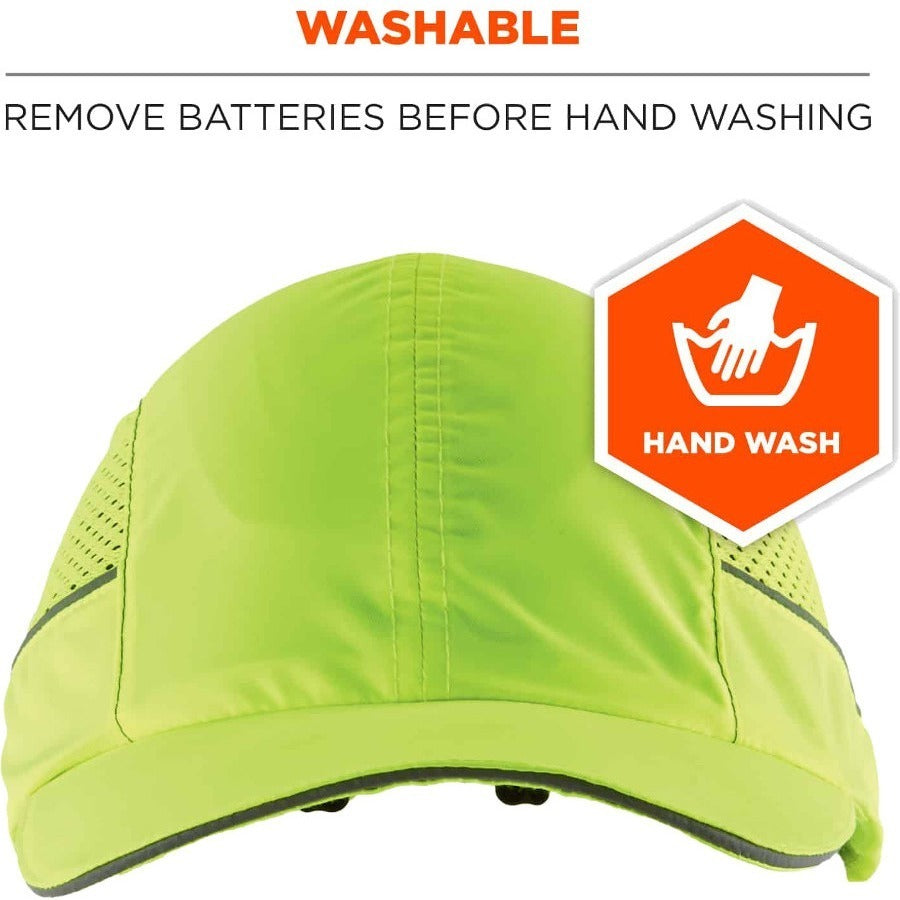 Ergodyne 8960 Bump Cap Hat with LED Light - Recommended for: Industrial, Mechanic, Factory, Home, Baggage Handling - 1 E