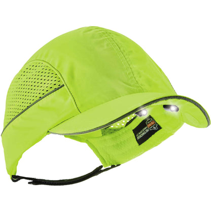 Ergodyne 8960 Bump Cap Hat with LED Light - Recommended for: Industrial, Mechanic, Factory, Home, Baggage Handling - 1 E